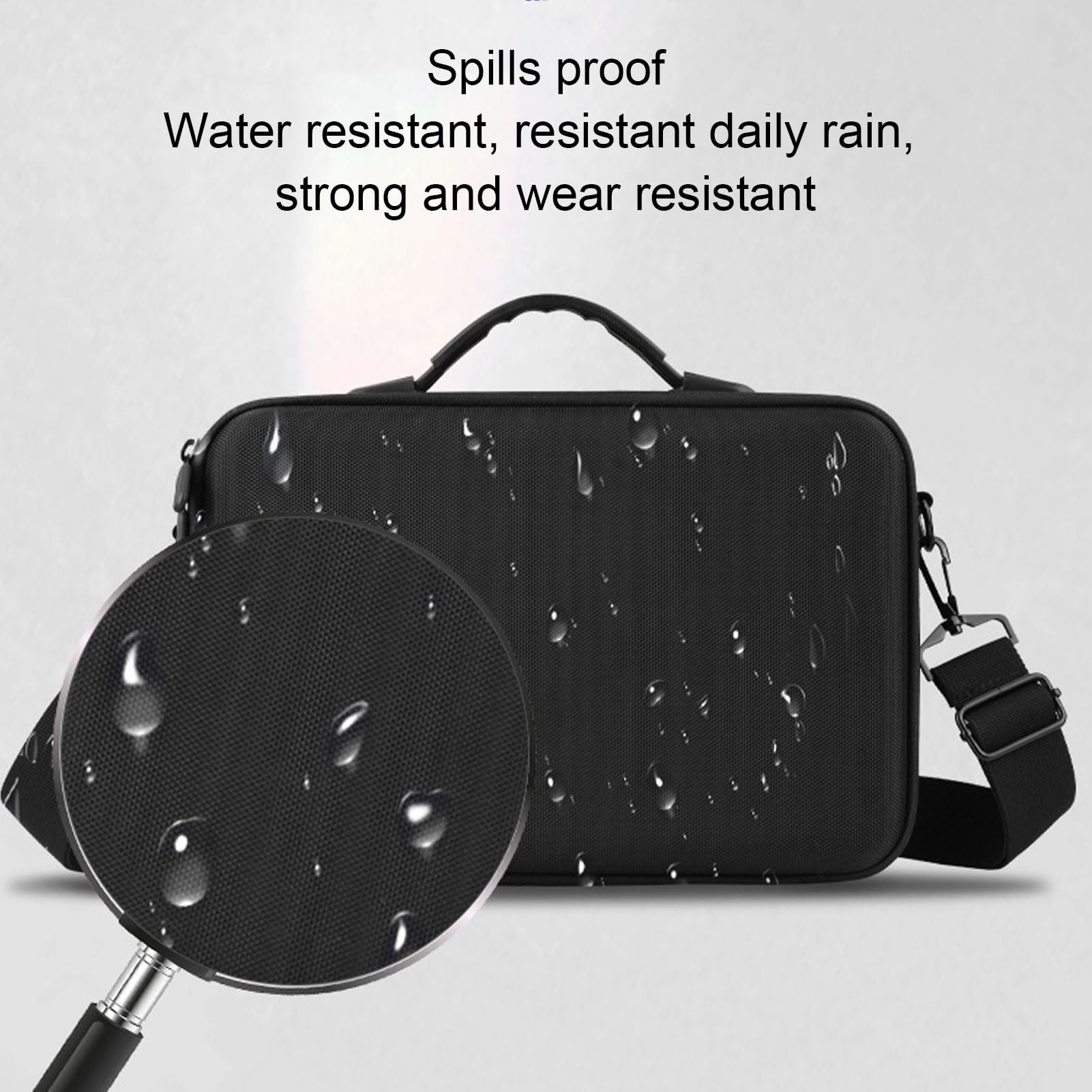 Carrying Case for Insta360 X4, Protective Drop Shock Absorbing Travel Bag with Shoulder, Strap & Mesh Storage Bag for Insta 360 X4 Accessories