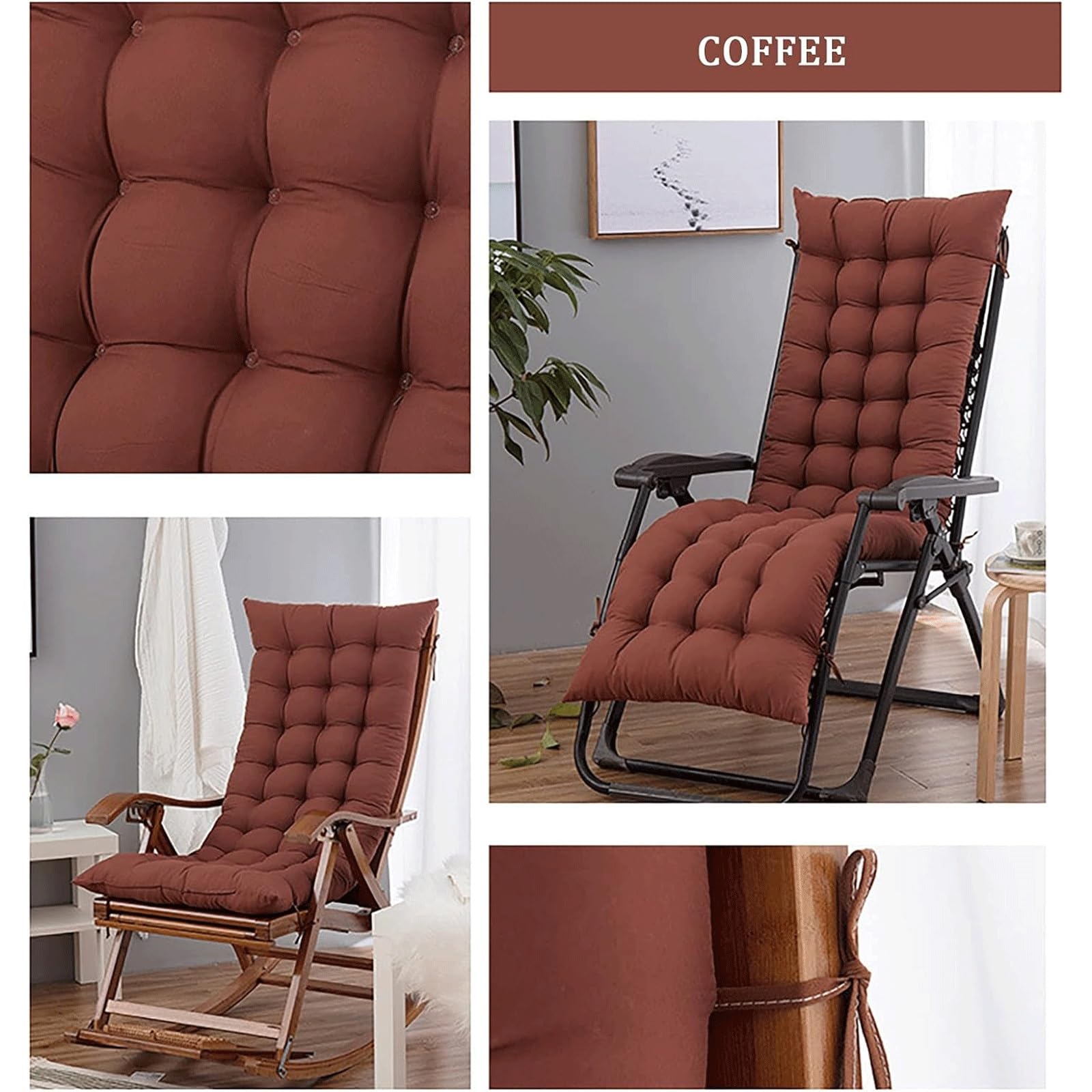 Cuscini Materasso per lettino prendisole Cuscino per lettino prendisole Cuscino per sdraio 170x53x510 cm Materasso per lettino prendisole antiscivolo per poltrona relax Copertura per lettino