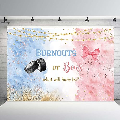 Miniatura 8 de MEHOFOND Fondo de fútbol de 7 x 5 pies para revelación de género, porterías o lazos, decoración de fiesta de baby shower, pancarta de niño o niña,