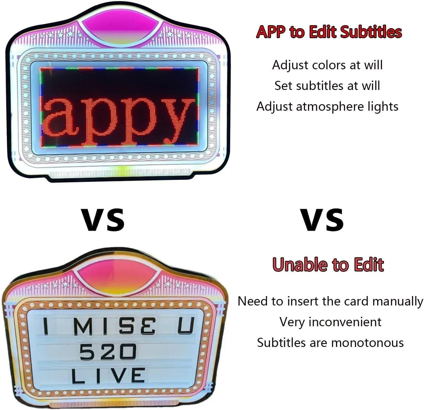 Programmable LED Bottle Girl Sign with App Control, Hand-Held Light Box for VIP Bottle Service at Parties, Bars, Nightclubs image 3