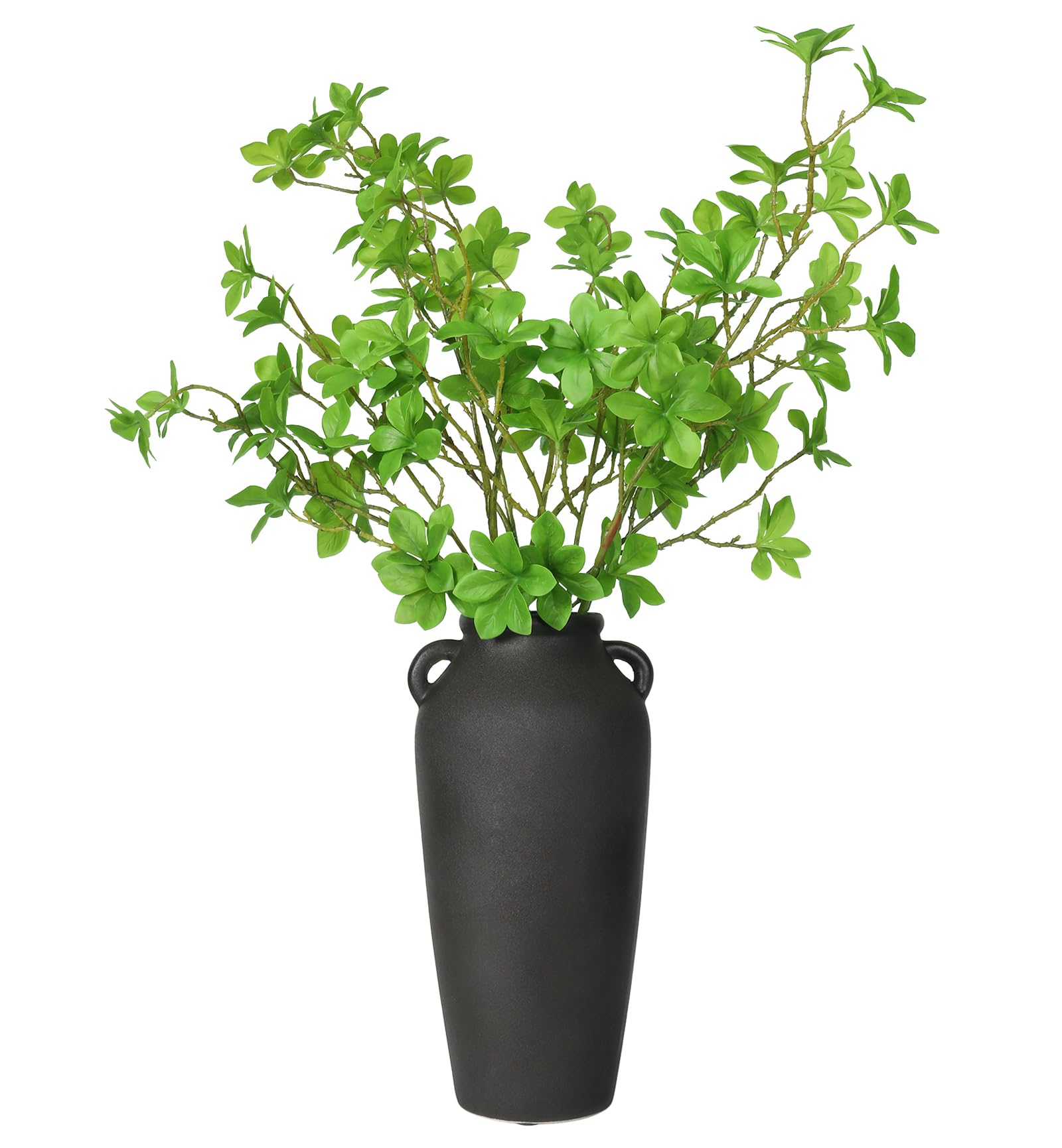 Amazon.co.jp: 高さ11.25インチのブラックセラミック花瓶、25インチの