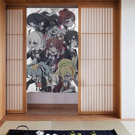 Amazon ゾンビランドサガ のれん 仕切り 遮光 目隠し 布のれんおしゃれ ロング 間仕切り 暖簾 ロング 洗面所 飲食店 キッチン 出入り口one Size のれん オンライン通販