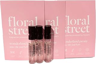 Floral Street WONDERLAND PEONY Sample Perfume Spray Vial EDP Eau De Parfume Women 1.5 ml / 0.05 oz - set of 3