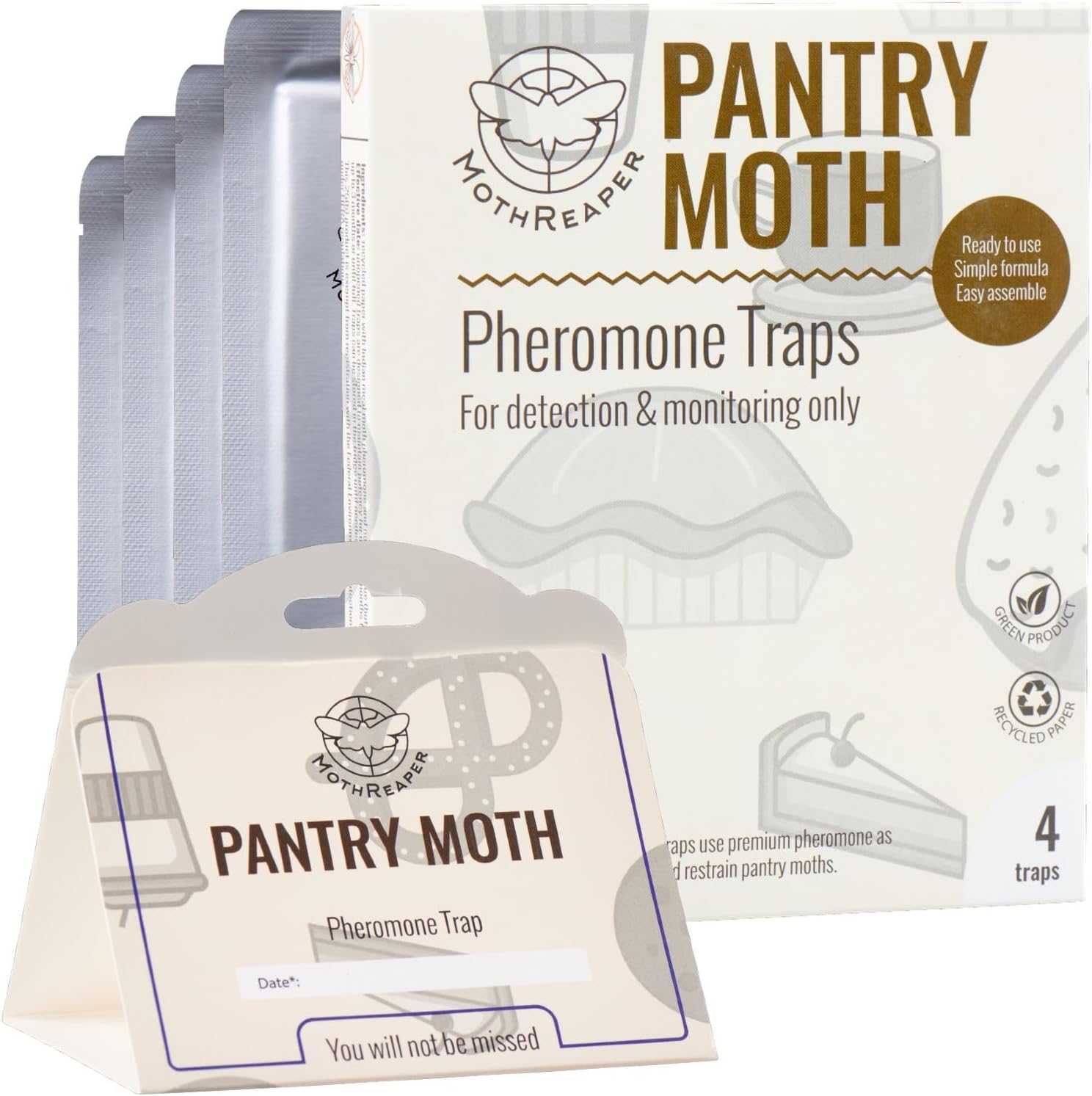 Pantry Moth Glue Traps for House Pantry, Pantry Moth Traps