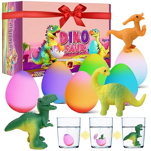 Hatching Dinosaur Surprise Eggs for Kids - 6 Pack Easter