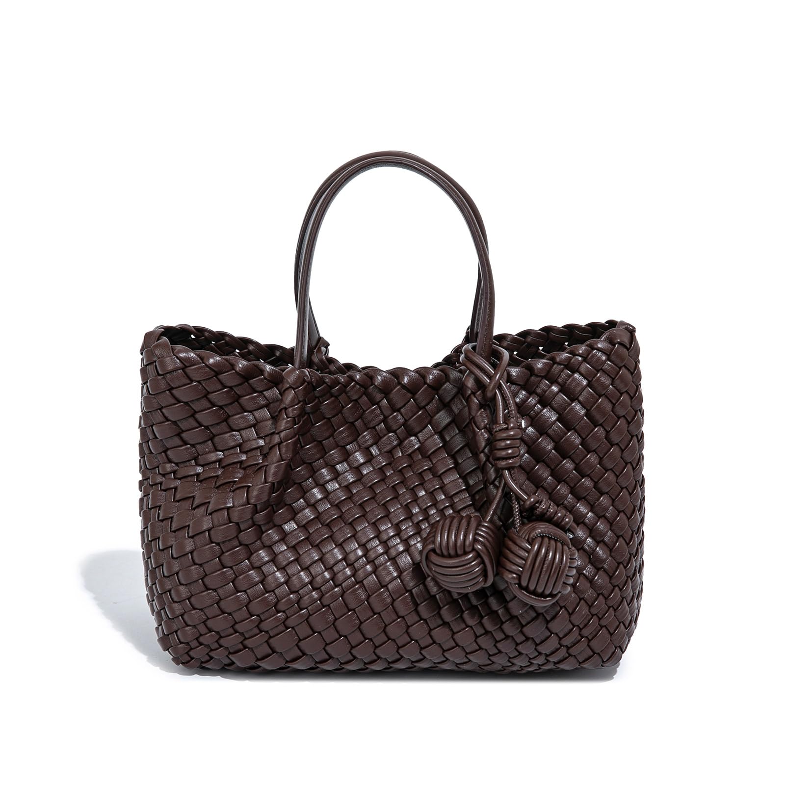 Woven Tote Bag for Women, Hobo Bag for Work, Large Beach Travel Handbags and Purses, Retro Shoulder Bag, Shopping Bag