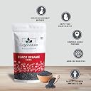 Organature Black Sesame Seeds for Eating 900gm - Whole Fresh and Natural Unhulled Kale/Black Til Seed for Weight Management, Indian Spice (Pack of 1) gallery image