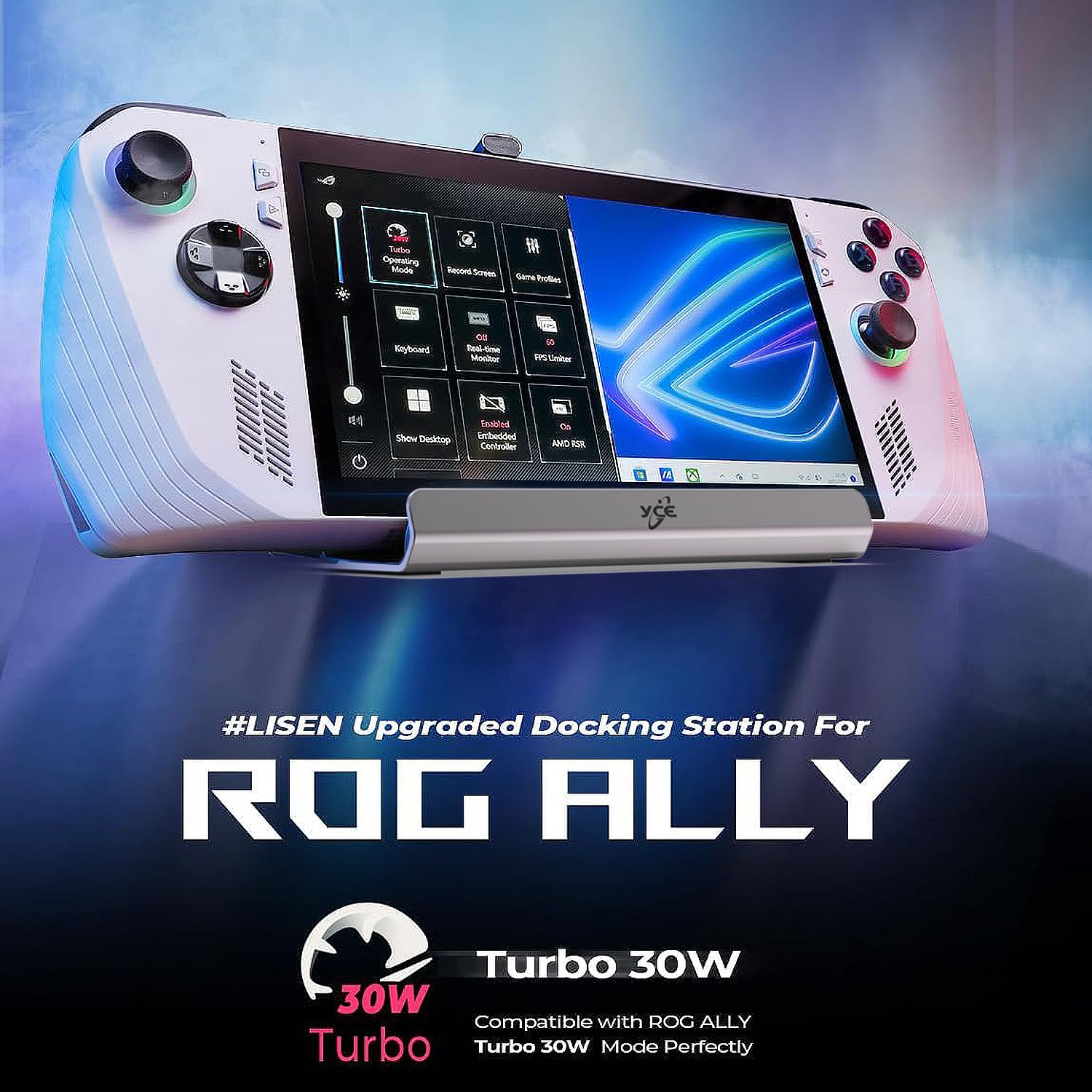 Stacja dokująca z koncentratorem USB do 3 monitorów z 4K @ 60 Hz VGA, DP1.2, 2 porty USB3.0, 1000 Mb/s, USB-C 100 W PD, akcesoria VGA do Valve/Rog Ally/Switch/Legion Go