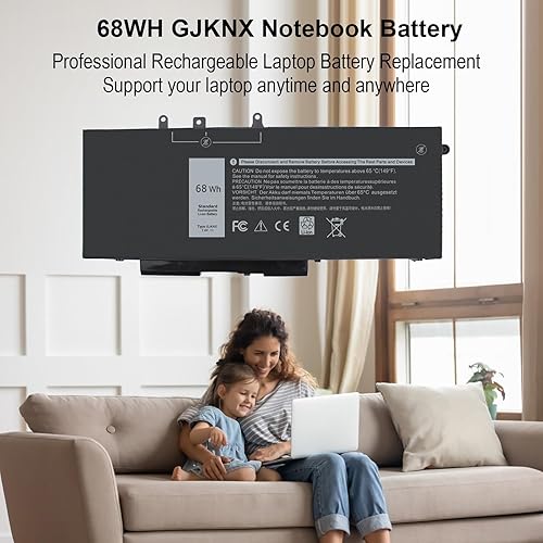 Miniatura 5 de GJKNX - Batería de repuesto para portátil Dell Latitude 5480 5580 5280 5288 5488 5590 5591 5490 5491 E5480 E5580 E5490 E5590 Precision 15 3520 3530