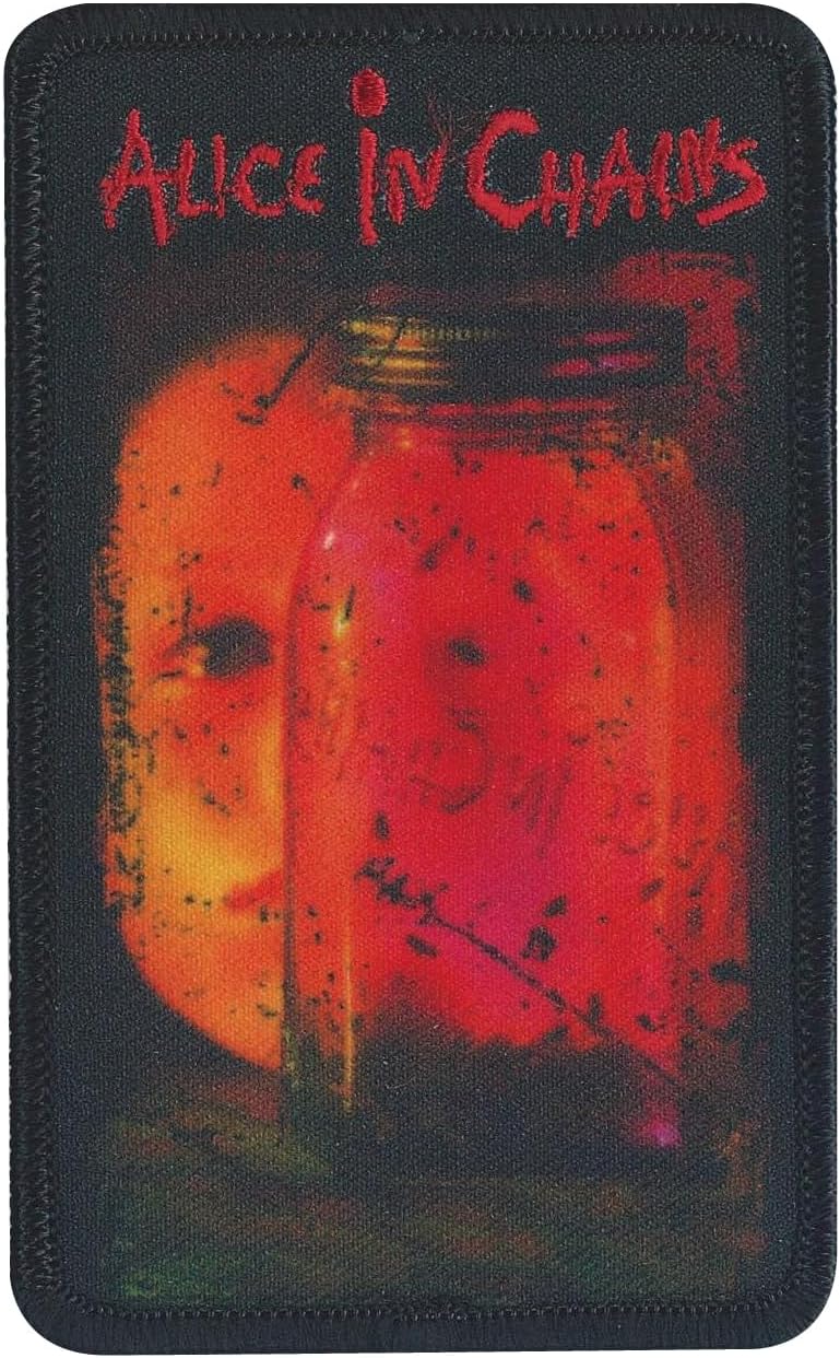 C&D Visionary Alice in Chains Jar of Flies Patch, Red, Black