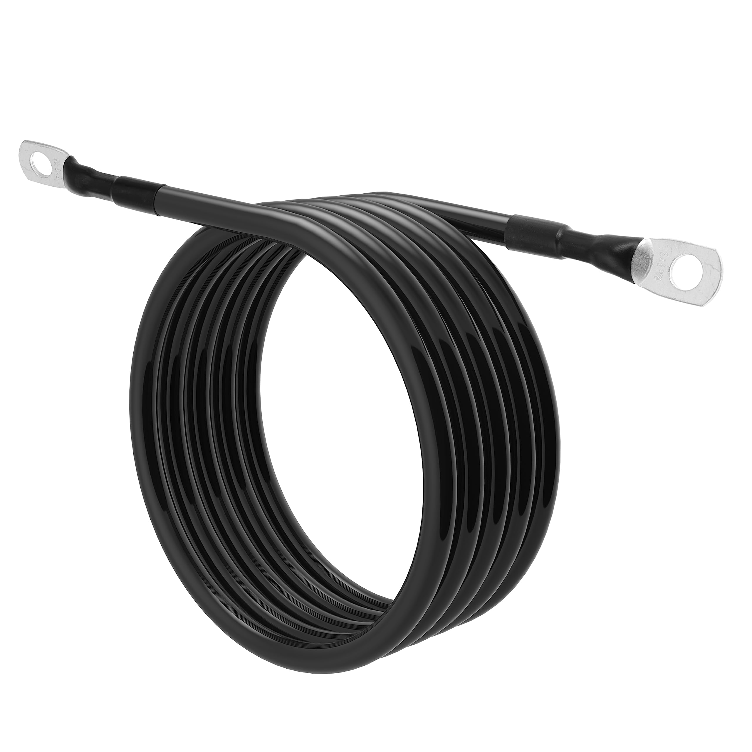 Cavo per batteria da 6 AWG, calibro 6 AWG, cavi inverter per batteria per auto, barche, camper, auto e moto (6 AWG, 1,5 m, 0,8 cm)