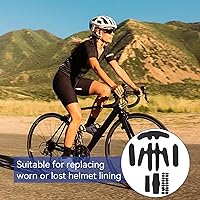Vista 6 de Kit de acolchado para casco, juego de almohadillas de espuma universales para bicicleta, almohadillas de espuma de repuesto para bicicleta