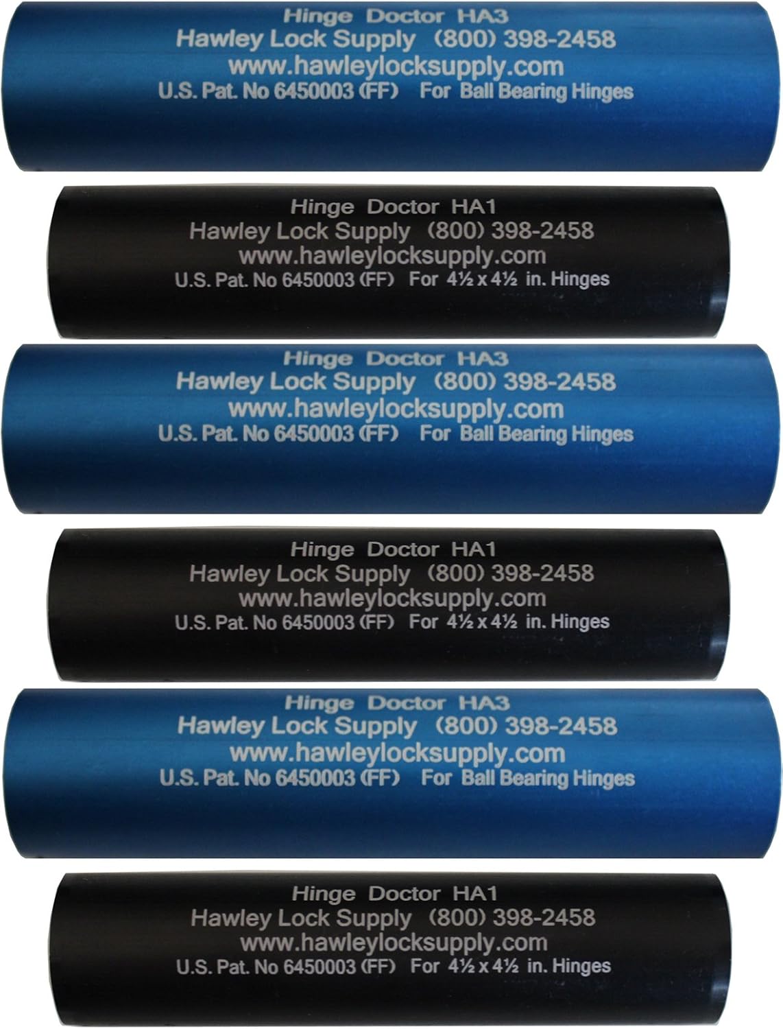 Hinge Doctor HA1 and HA3 set. (3 pack)