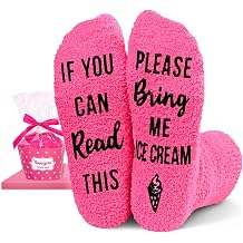 HAPPYPOP Cute Fuzzy Socks for Women - Funny Taco Chocolate Popcorn Gifts, Slipper Socks
