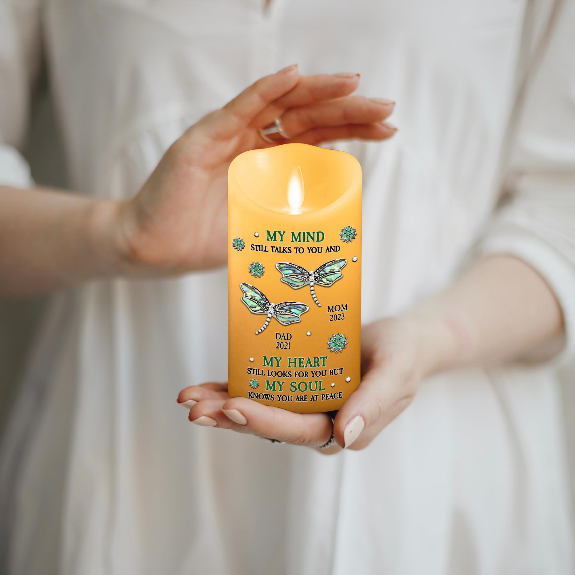 Amazon.com: Wrappiness Personalized Memorial Led Candle