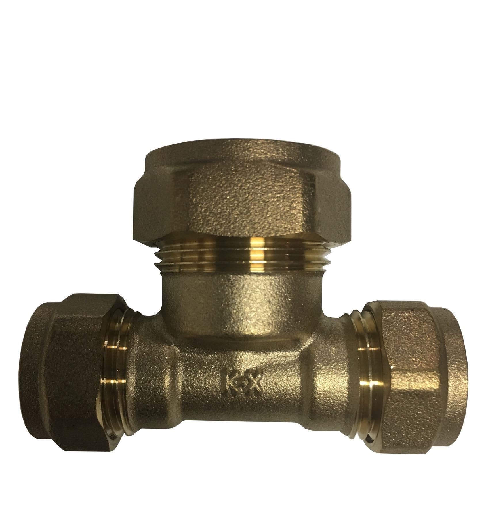 15mm x 15mm x 22mm Compression Reducing Tee
