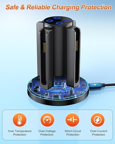 Miniatura 3 de FYOUNG Charging Station for Nintendo Switch 2 Controller(2025), Charger Dock for Joycon 2 with Charging Indicator, Compact Vertical Charge 4