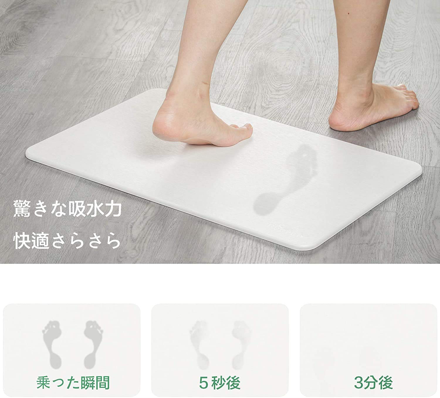 Amazon｜WOTAKA バスマット 風呂マット Mechanic Graphic