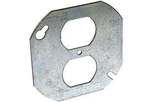 Hubbell-Raco 731 Flat Octagon Box Cover For An Easy Outlet
