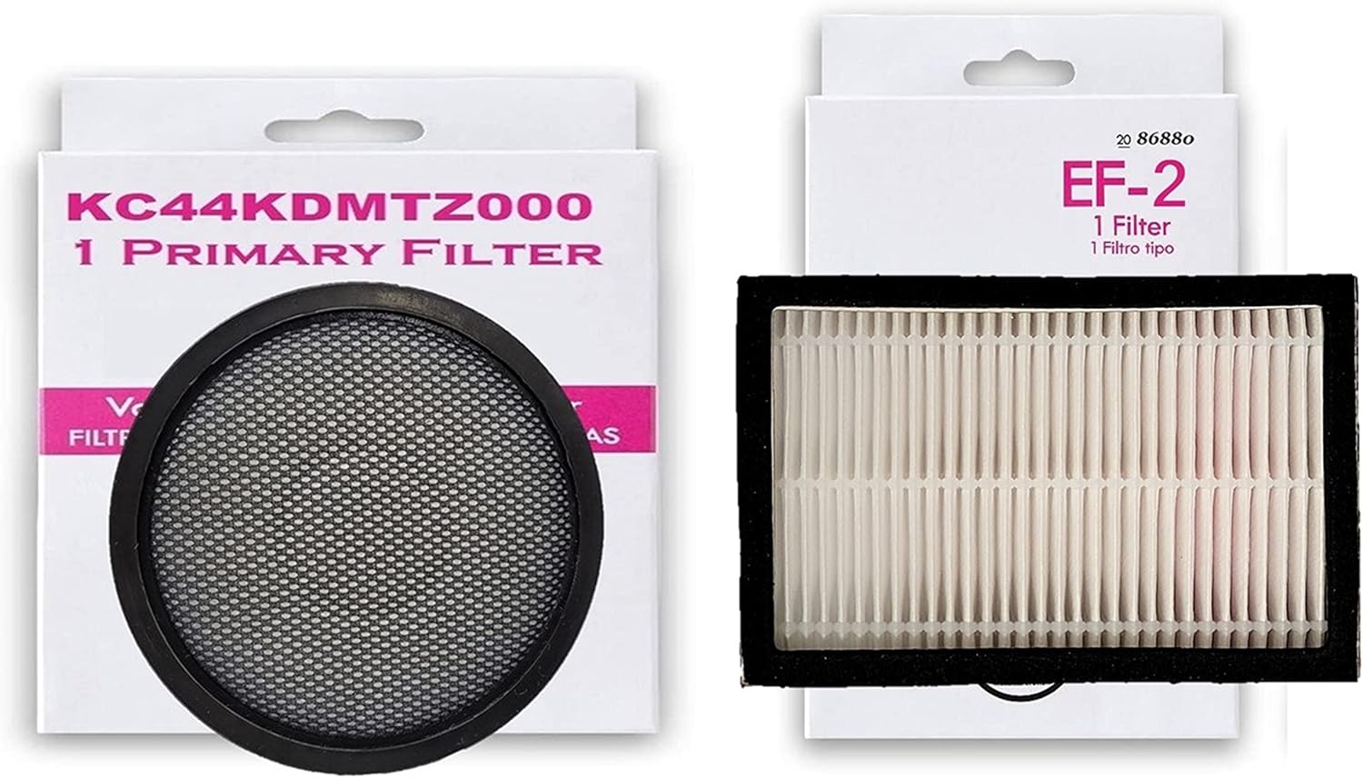 31195 Filter Kit Compatible with Kenmore Bagless Upright Vacuum Cleaner. 1 Exhaust HEPA Media EF 2 Filter + 1 Pre Motor Filter KC44KDMTZ000. Replaces K3040, 86880, MC-V194H 20-8001 20-40320