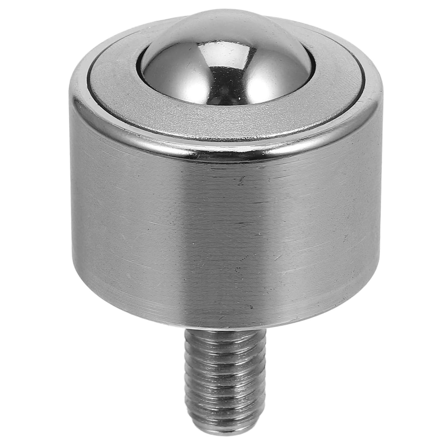 Ball Transfer Bearing 12mm Threaded Roller Caster, 1 Inch Heavy Duty Steel Ball Transfer for Industrial Material Handling and Machinery Roller Feeder, Single Piece