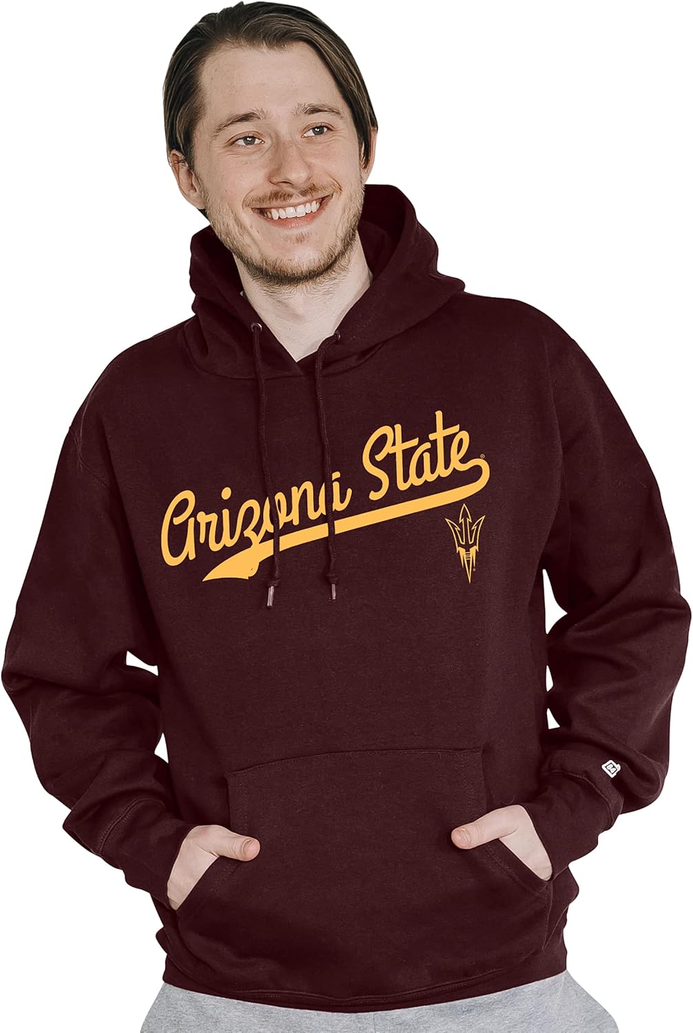 Blue 84 NCAA mens Hoodie Cursive Team Color - Image 2
