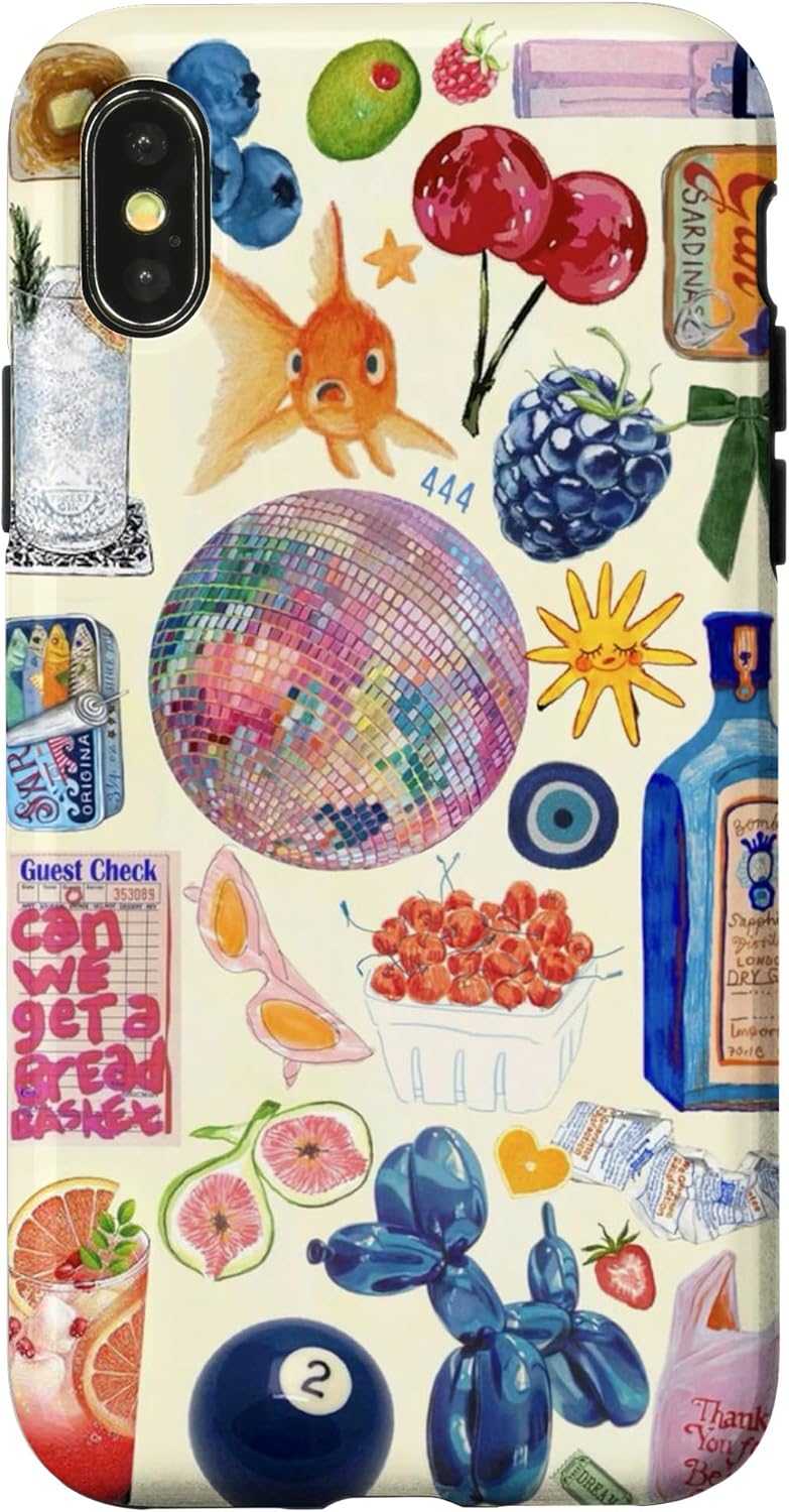 European Italian Summer Beach Collage Case for iPhone 15