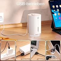 SmartDevil 500ml Hordozható Mini Párásító - USB Asztali Légnedvesítő Növényekhez, Otthonra, Irodába - 2 Párásítási Mód, Automatikus Kikapcso 5