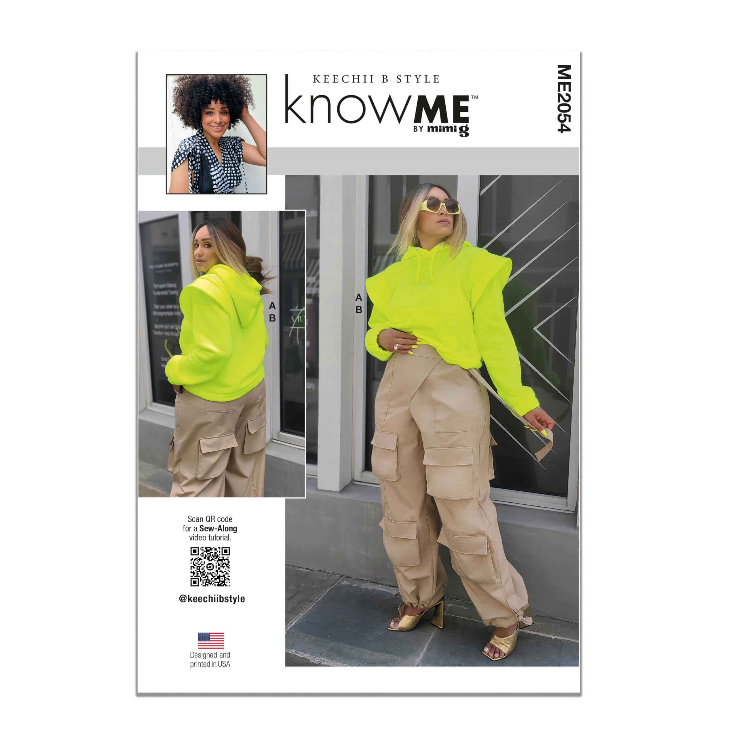 Sweat-shirt et pantalon cargo Keechii B Style pour silhouette libre