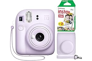 Instax Mini 12 Instant Camera: Capture Memories with a Pop of Pastel Perfection