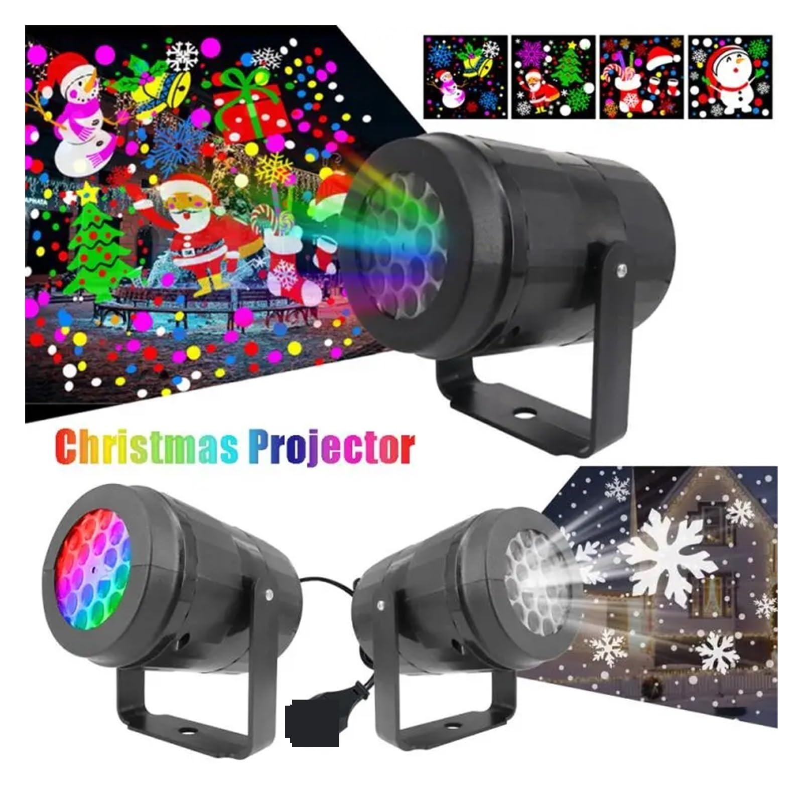 proiettore di luce, Lampada da esterno impermeabile, decorazione natalizia, luce a fiocco di neve, luci palcoscenico for feste