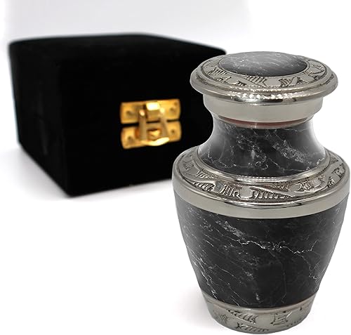 Miniatura 27 de Moonstone - Urnas de cremación azul para cenizas humanas, hombres adultos, para funeral u hogar. Urnas de cremación para hombres adultos, urnas