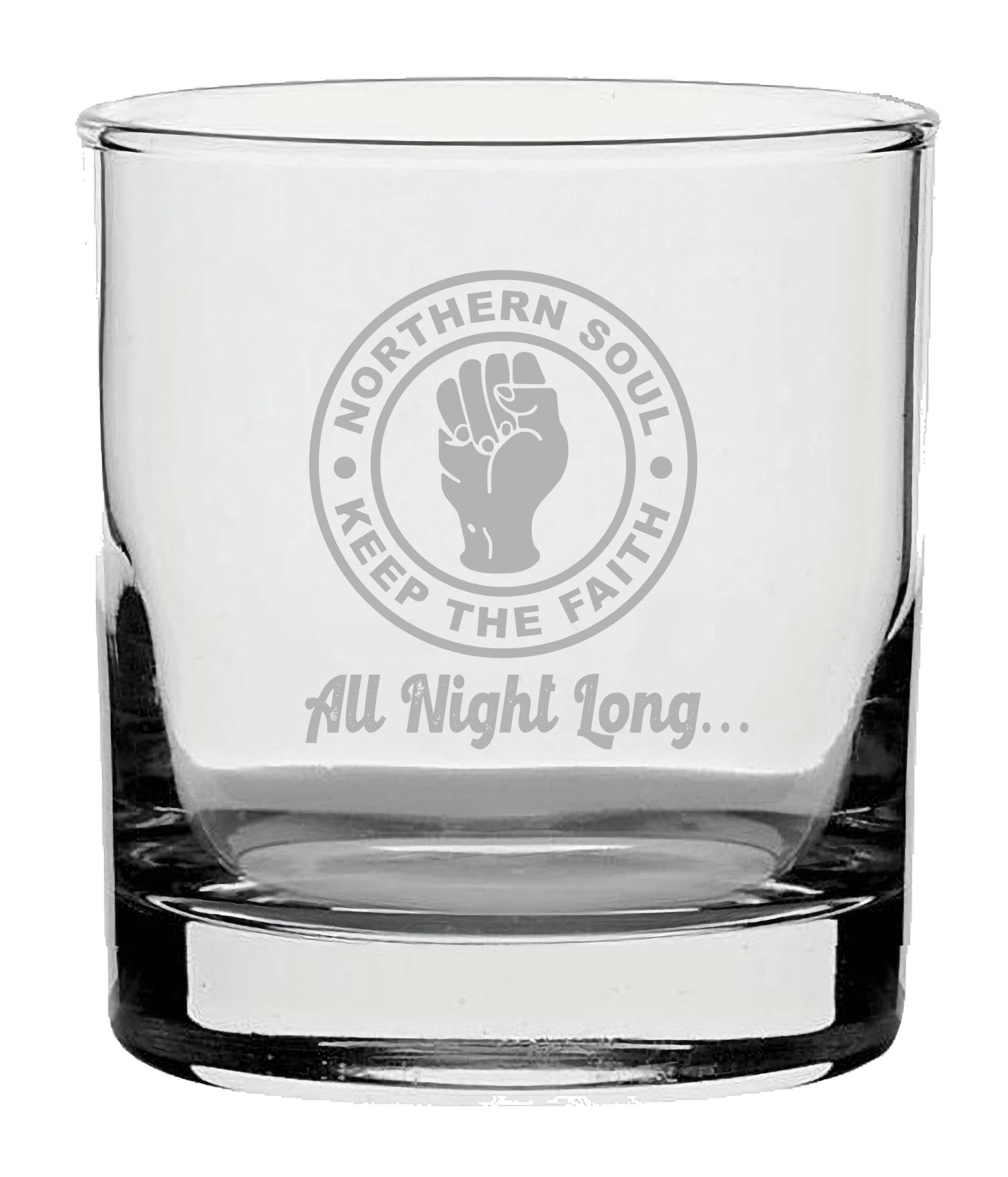 Northern Soul Etched Whisky Glass