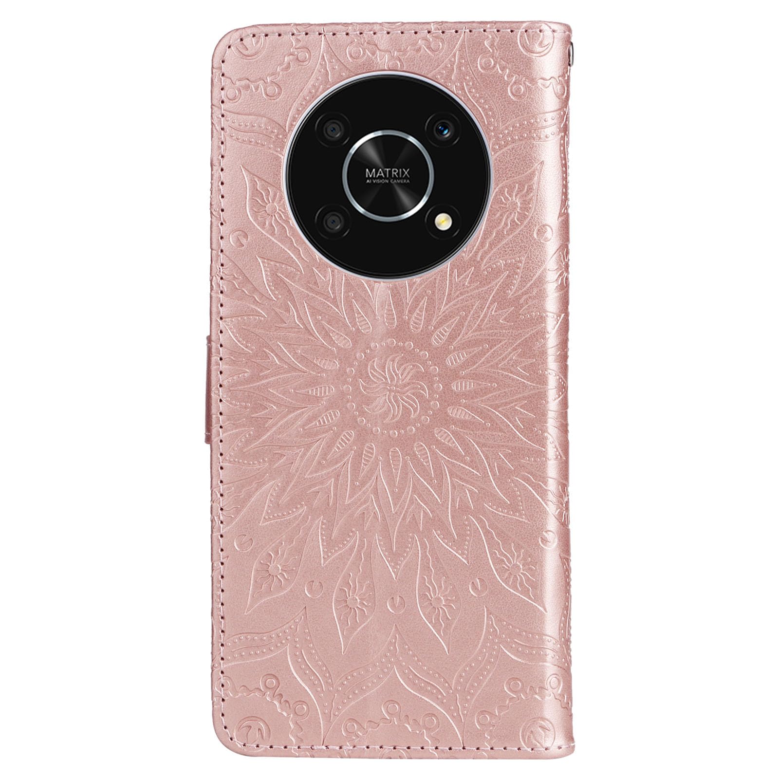 Cover DESSEN Per Honor X9 / X30 / Magic4 Lite: Custodia Morbida TPU Con Anello Magnetico Rotante E Protezione Fotocamera (Oro Rosa)