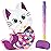 WERNNSAI Cat Piata - Kitten Mermaid Birthday Party Decorations Kids Mermaid Pinata with Blindfold and Bat for Girls Summer Under the Sea Birthday Party Supplies Game Set