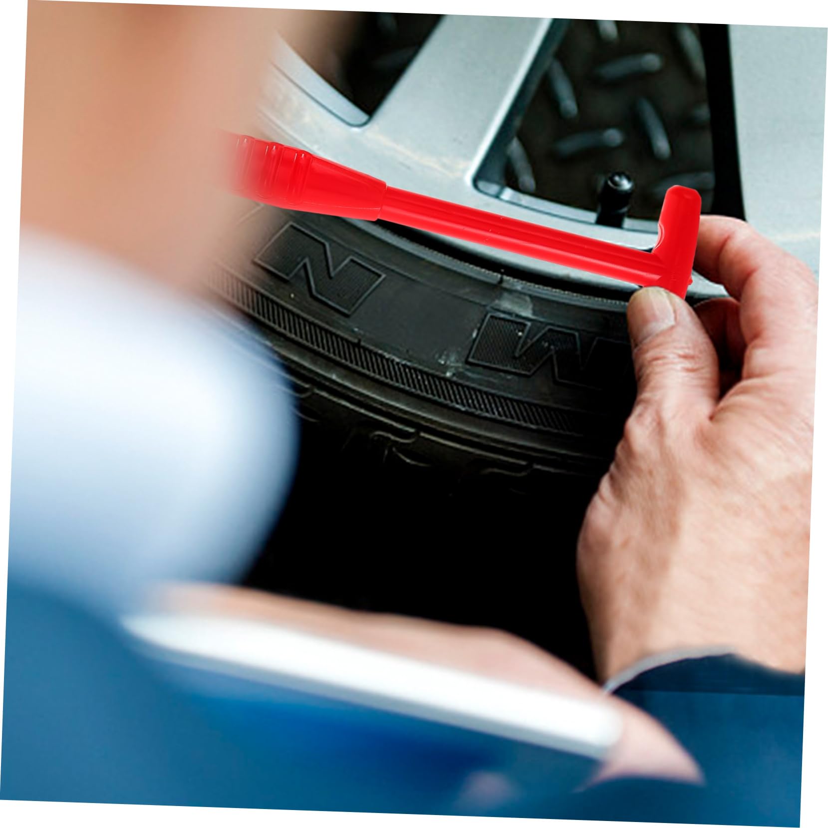Cabilock 4 Sätze Ventilabzieher Ventilschaftentferner Ventilkernwerkzeug Autoreparaturwerkzeug Ventilstiel Reifenventil Luft Ventilstammwerkzeug Ventilschaftabzieher Plastik 2 Stück * 4