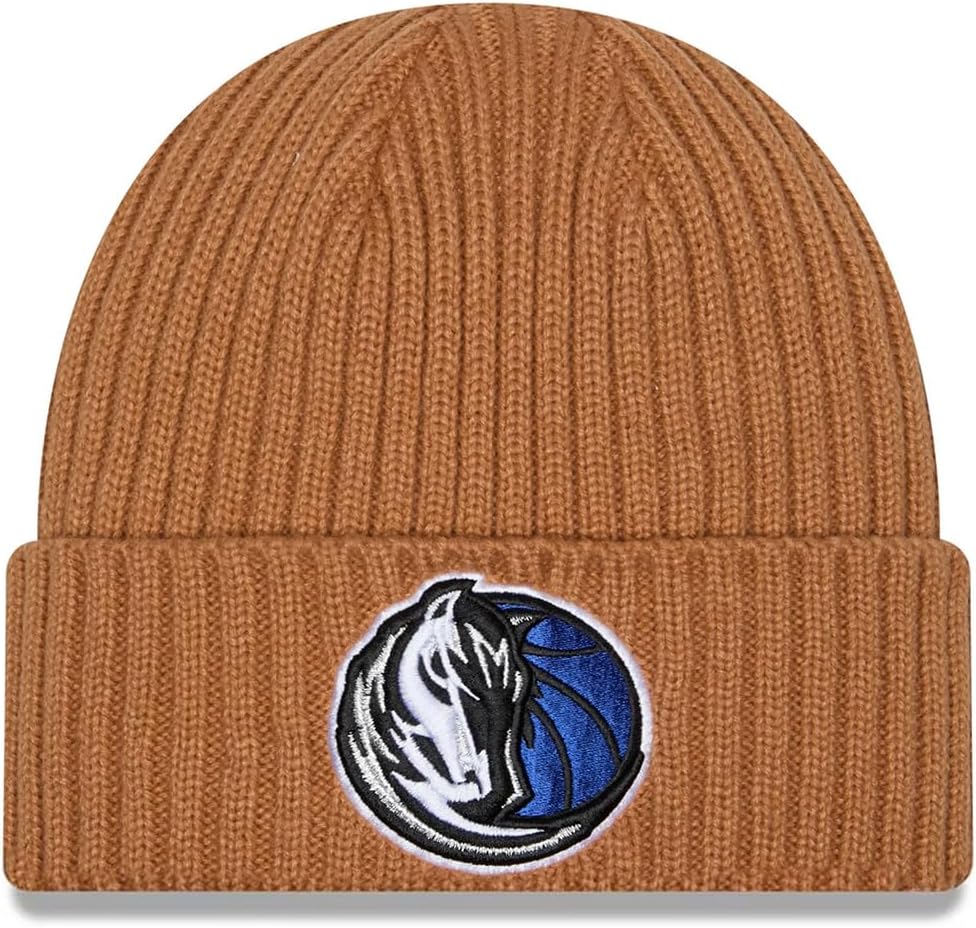 New Era Dallas Mavericks Color Pack Cuff Knit Beanie Hat Brown