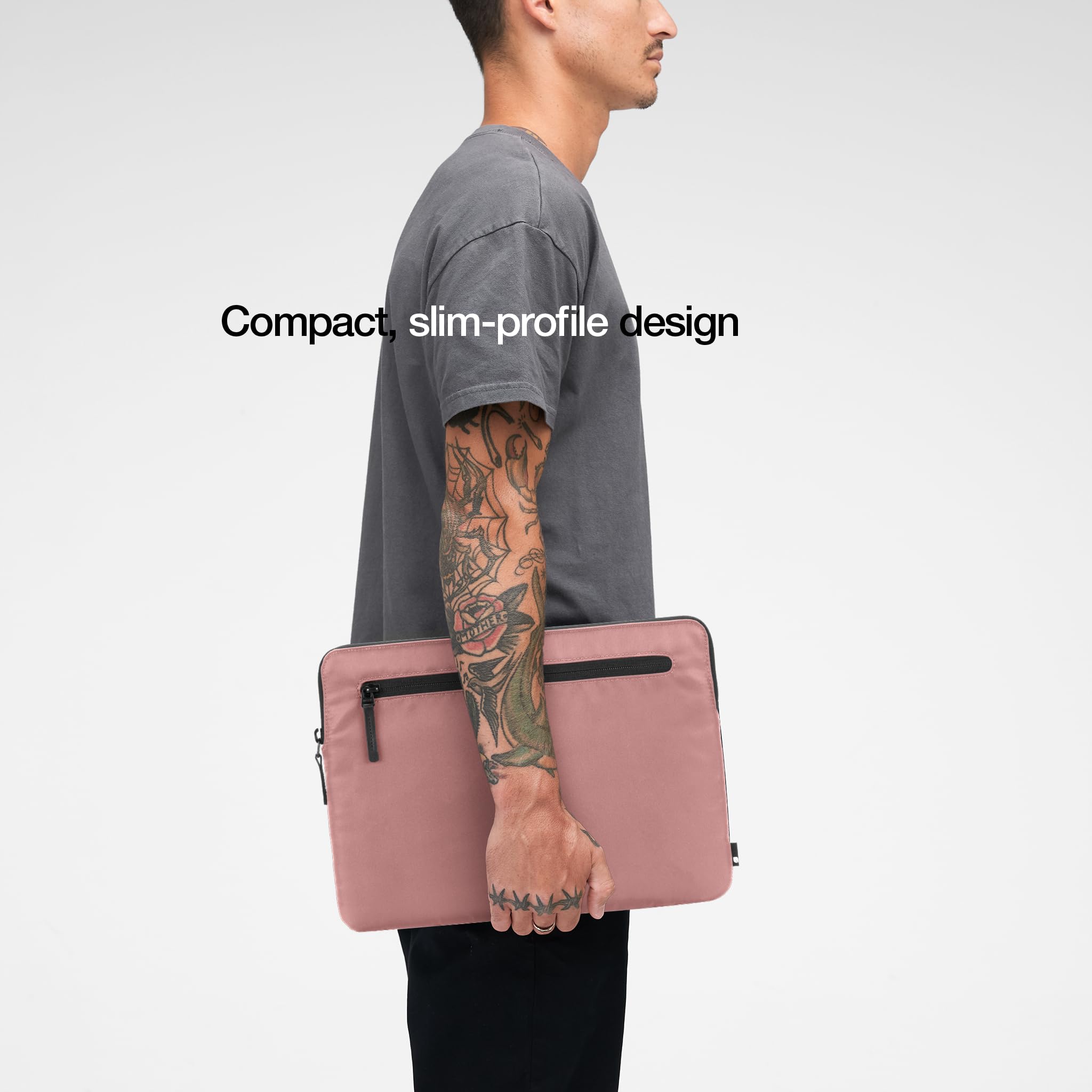 Incase Campus Compact CL55530‎ Pink Grey Nylon Backpack Laptop Sleeve OS Facet Backpack 25L - Incase.com main image 3