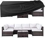 Patio Furniture Covers, Outdoor Furniture Cover Waterproof, General Purpose, Outside Table and Chair Covers, Heavy Duty 600D (108 Inch L x 82 Inch W x 27.9 Inch H)