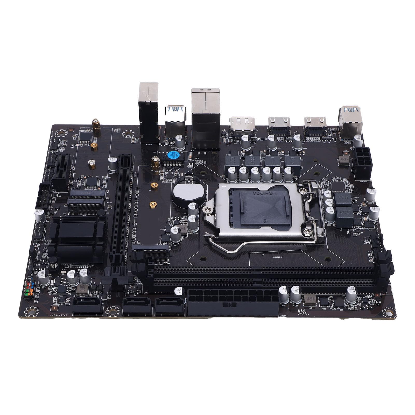 ASHATA Płyta Główna do Gier, ATX LGA 1200 DDR4, M.2 Serial ATA3.0x3 PCIe 4 Obsługa WiFi LAN dla Procesorów Core I9 I7 I5 I3 10. i 11. Generacji