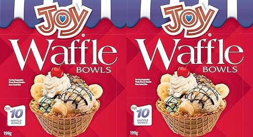 Joy Cone Cuencos para gofres, 10 unidades (2 paquetes!)