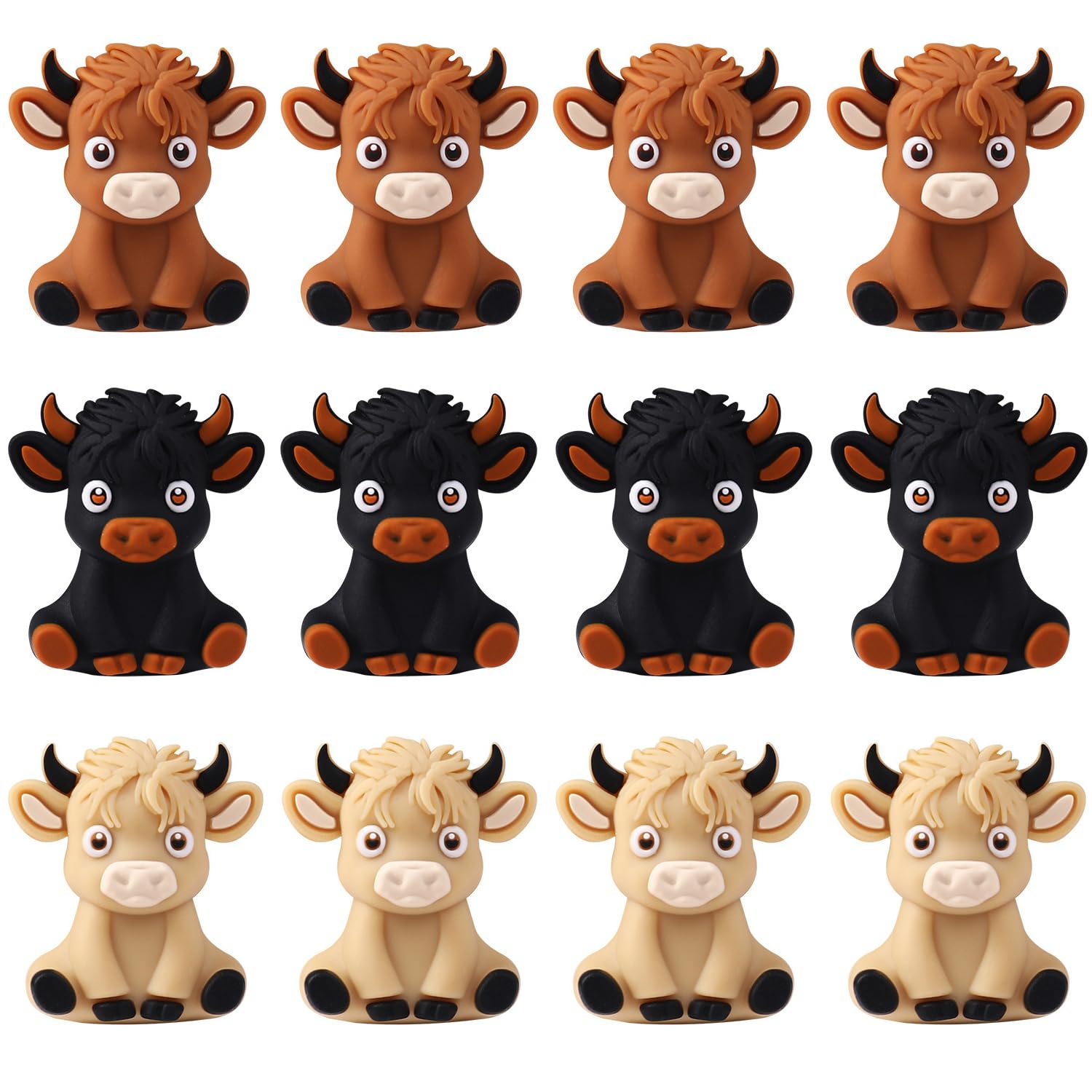 Perles en silicone vache des Highlands pour fabriquer un cadeau unique - 8