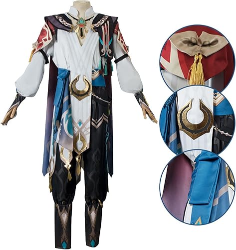 Miniatura 5 de Weixu Men Cape Uniform Cosplay Costume Outfit Halloween Carnival Suit