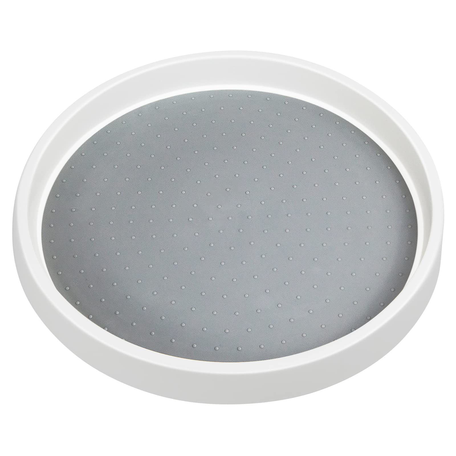 Tocadiscos Lazy Susan antideslizante, organizador de especias giratorio redondo para armarios, despensa, baño, refrigerador (12 pulgadas)