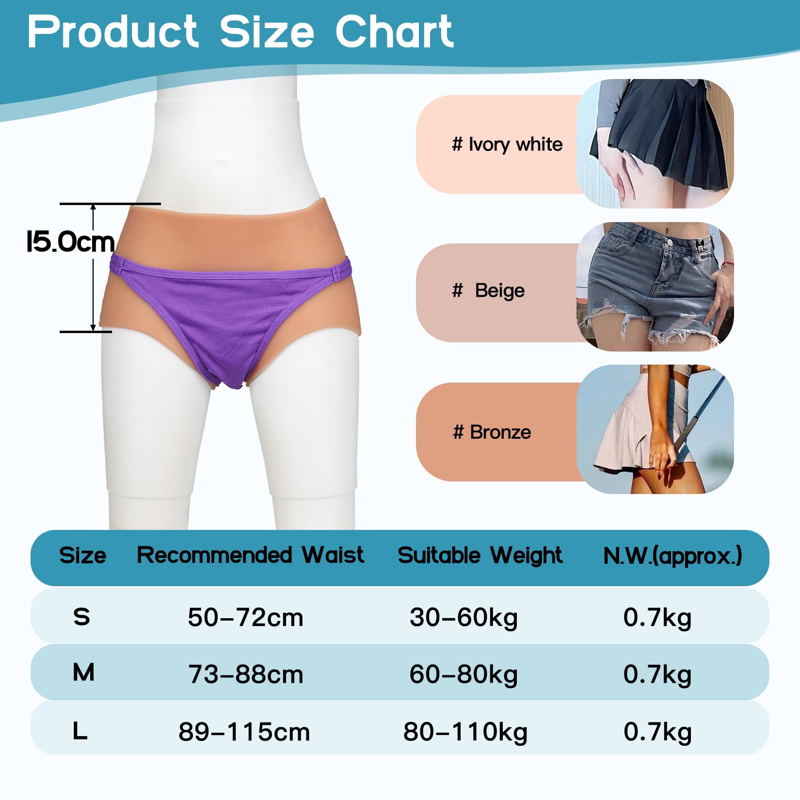 3.0 Ultra Silikon Briefs Künstliche Vagina mit Katheter und Scheide Erotische Slips Versteckende Gaff für Herren Transgender Crossdresser