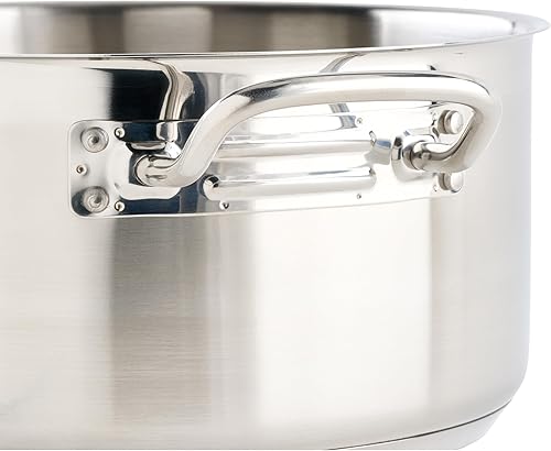 Miniatura 4 de Winco Commercial-Grade Stainless Steel Brazier with Lid, 8 Quart