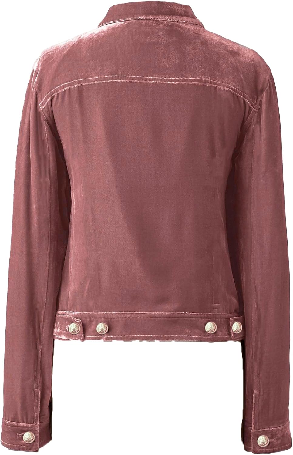 Womens Fall Velvet Cargo Jackets Casual Long Sleeve Button Down Cropped Jacket with Pockets Old Money Clothes 2025