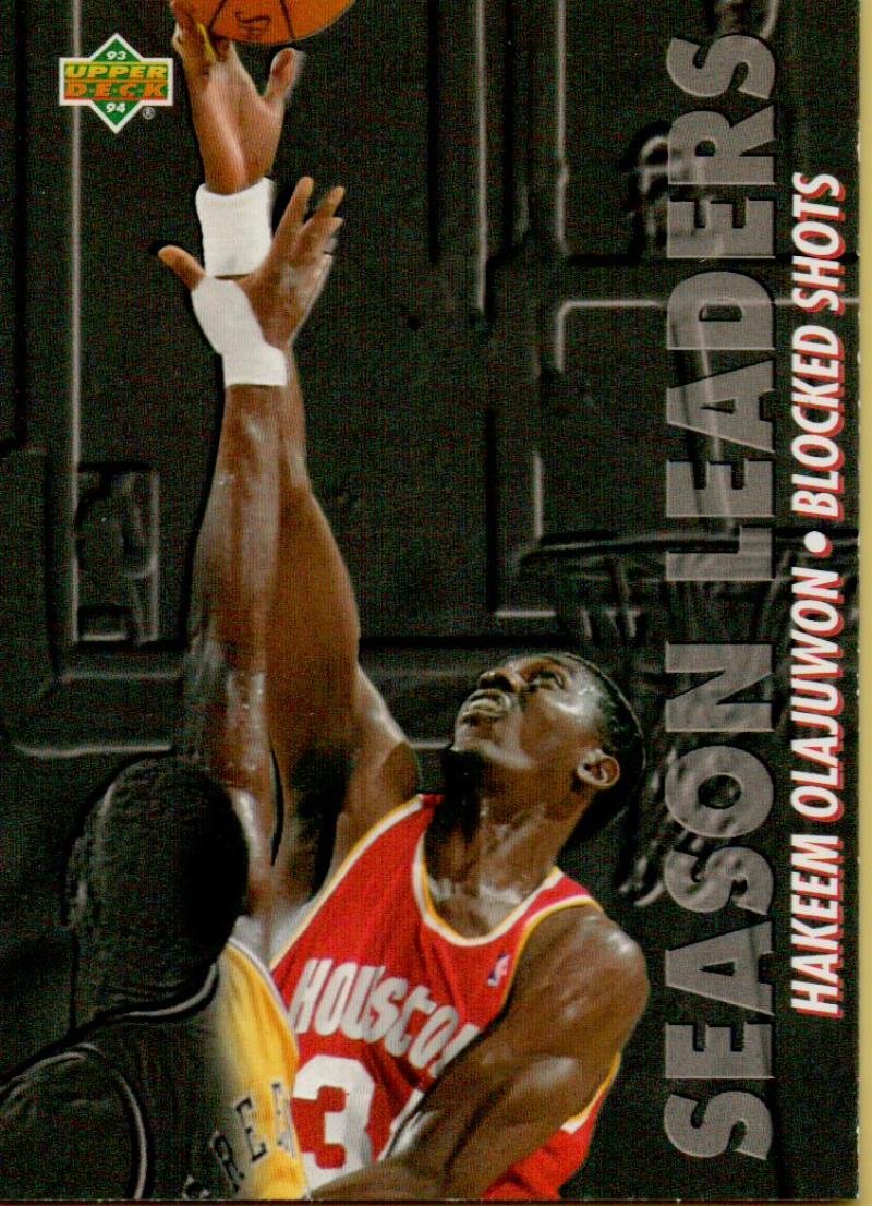 Amazon.com: 1993-94 Upper Deck #170 Hakeem Olajuwon SL Houston Rockets  Basketball NBA : Collectibles & Fine Art