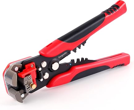 أداة Delgada Wire Stripper Tool و Wire Stripper مع أداة تجريد الأسلاك و Wire Stipping Plier لتجريد الأسلاك من AWG 24-10 / 0.2-6.0mm2