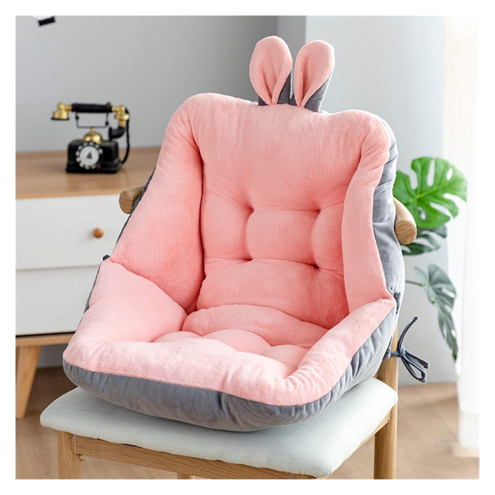 Cuscino di supporto for lo schienale, cuscino for sedia, cuscino for sedile, cuscino for la lettura, cuscino for sedile semi-chiuso Cuscino for sedile con schienale sedentario for ufficio (Color : B,